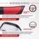 SkyWay braid, eco-leather, black and red, s01102285