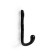 Furniture hook Cappio pigtail, two -rod, black color