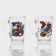 New Year's glass coffee mug "Flowers and snakes", 300 ml, mix
