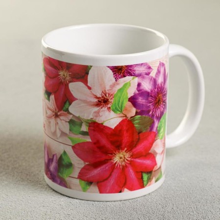 Sublimation mug "Anastasia" flowers, 320 ml, with application-2