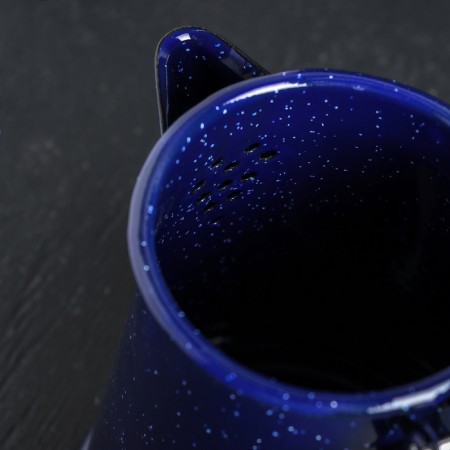 Emphased Coffee pot “Blue Marble”, 800 ml, 14 × 11.5 × 18 cm, blue color-2