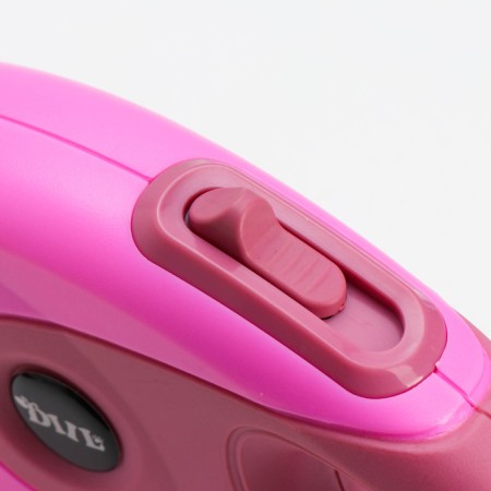 Diil roulette, 5 m, up to 40 kg, tape, rubberized handle, pink-1