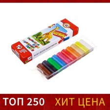 Plasticine 10 colors, KOH-I-NOOR Children's, 200 g