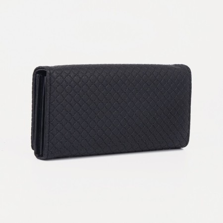 Women's wallet on a magnet, black color-1