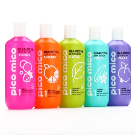 Shampoo with argan and jojoba oil, ultrableshk, 400 ml, Pico Mico-7