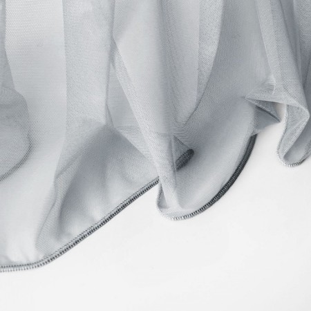 Tulle "grick", size 500x270 cm, gray color-2