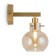 Wall lamp 60W, 1HE14, 24.5x19 cm, gold
