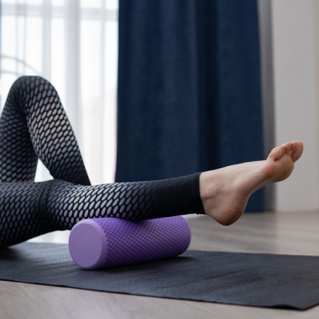 Massage roller SANGH, 30x9 cm, purple color-5
