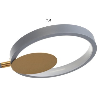 Causteen with PDD 2301/6GR LED 120W 3000-6000K gray 75x75x8 cm Bayerlux-6