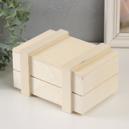 Casket Wood for painting "Box" without a lock 17x12.5x9.5 cm-2