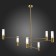 Ceiling Ceiling ST LUCE. SL1239.303.06. Vitra. 6x5 watts, G9, 4000k, 115x115x93 cm, brass color
