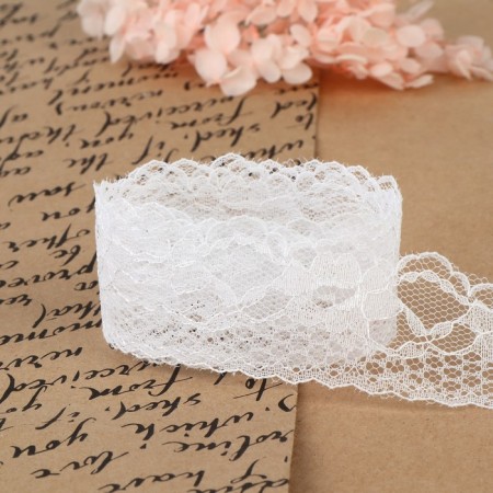 Capricon lace, 35 mm × 10 ± 1 m, white color-2