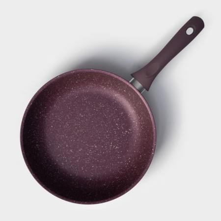 Trendy Style pan, d = 26 cm, plastic handle, anti -stick coating, purple color-1