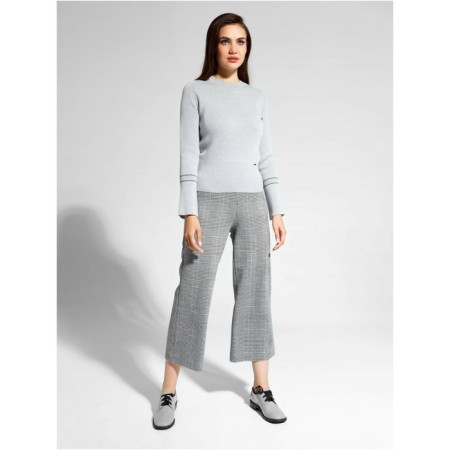 Female jumper with flared sleeves Contse Elegant, size XS, color Moon Grey-1