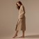 WAFEL Women's bathrobe SL Home: Waffle "Sabbia", size S, 100% cotton, 320 g/m2