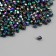 Beads for creativity Plastic "Rhombus Crystal Holography Gasoline" Set 20 grams 0.4x0.4 cm
