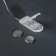 Garland "thread" 5 m dew, IP20, silver thread, 50 LED, purple glow, CR2032x2