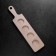 Board for serving with a pen, 4 shots, 31x7x0.8 cm, d = 4 cm, birch