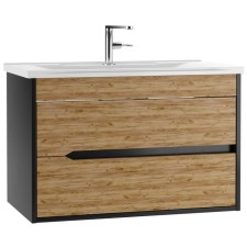 Domino Karat Domino to the Elen 80 sink, suspended, with 2 upper boxes
