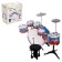 Drum installation "Virtuos", 6 drums, 2 plates, sticks, pedal, chair