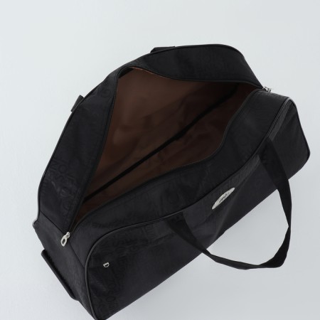 Road bag on wheels, external pocket, black color-4