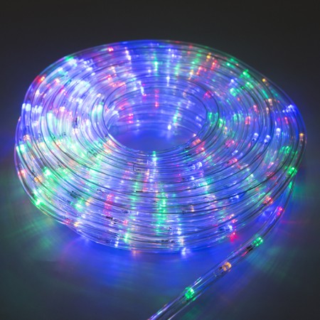 Luazon Lighting 10 mm light cord, IP65, 20 m, 24 LED/m, 220 V, 8 modes, glow of multi-7