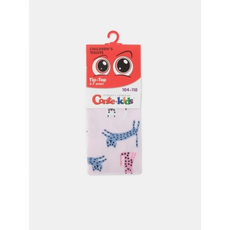 Pantyhose children's cotton CONTE KIDS TIP-Top, height 92-98 cm, light pink color-1