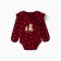 Body-kimono children with a long sleeve "Bear", burgundy color, height 56