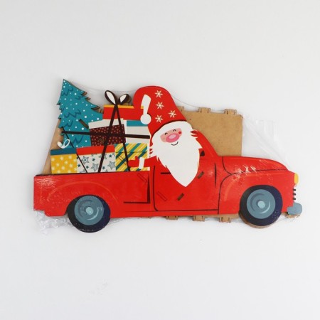 Organizer for bottles "Santa Claus in the car"-11