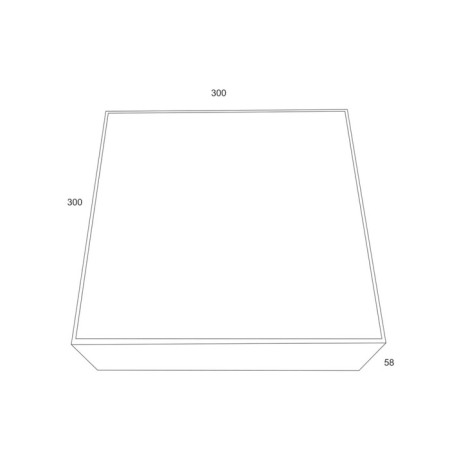 Technical C067Cl-L40W3K, LED, 35W, 30x30x5.8 cm, 3200lm, 3200lm, white color-2