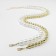 Beads with pearls "Olympia" environment, color gold, 45cm