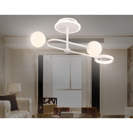 LED ceiling LED with a change of lamp and control panel Ambrella Light, Linetech, FL666221, G9, 29 W, 2175LUM, 3000-6400K, white, white matte color-9