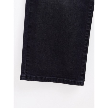 Jeans wide female Conte Elegant, size L, color Washed Black-6