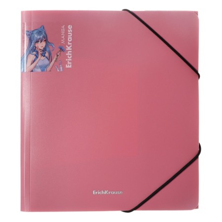The A5+elastic band, 600 μm, Erichkrause "Matt Manga", for notebooks, embossing "sand", mix-5