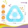 Silicon “Triangle” teething, mix color, crush me