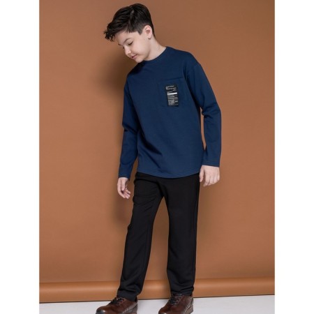 Jumper for boys, height 128 cm, dark blue color-7