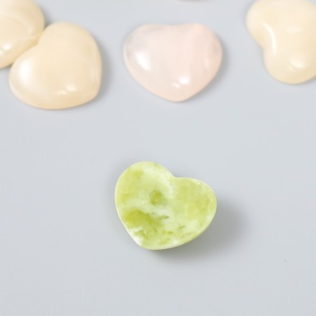 Decor for creativity plastic "Stone hearts" set 10 pcs mix 2x1.7x0.6 cm-2