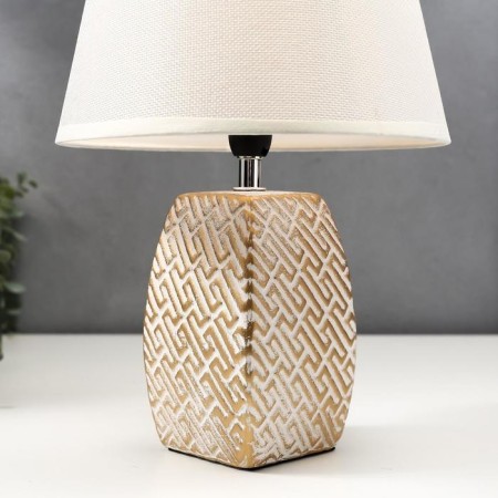 Table lamp 16444/1wt E14 40W white-gold 22x22x34 cm Risalux-4