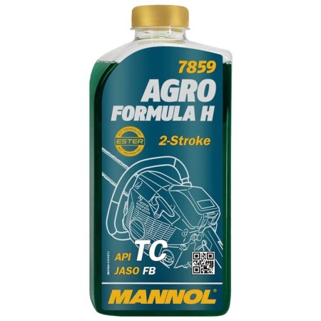 Motor oil Mannol 2T Sin. Agro for Husqvarna 7859, 1 liter