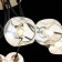 Ceiling EVOLUCE lamp. Sle205302-08. Besano. 8x40 W, E14, 91x91x35 cm, bronze color, black