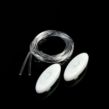 LED laces, 80 cm, from 2 x CR2032, 3 modes, glow color green-1