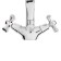 Kitchen mixer Zein Z7215, two-wound, Cran-boux brass 1/2, brass, chrome