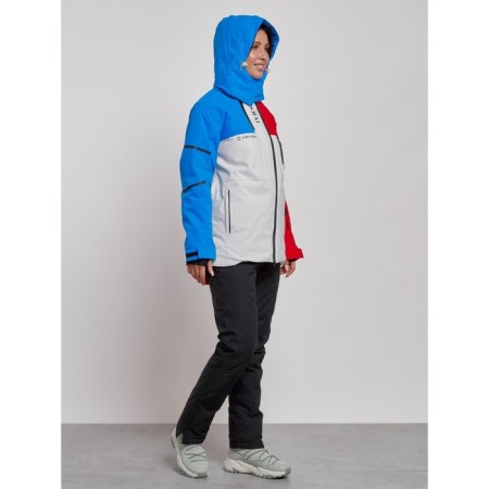 Ski costume female winter, size 42, red color-8