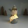 Souvenir Polystone Light "Voriski in a hat sits on the New Year's ball" Gray 7.6x9.5x15 cm