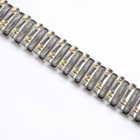 Solomon watch strap, 18 mm, metal, L-15.5 cm, corrugated-2