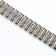 Solomon watch strap, 18 mm, metal, L-15.5 cm, corrugated