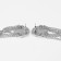 Earrings Assorted "Geometry" circle with a chain, color silver
