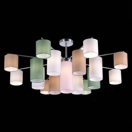 Ceiling EVOLUCE lamp. Sle300602-17. Essenza. 17x40 watts, E14, 107x107x46 cm, chromium color-1