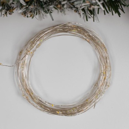 Garland "thread" 5 m Rosa, IP20, silver thread, 100 LED, glow of multi, 2 modes, AAH3-1