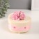 Musical Mechanical Monkey Casket "Delicate Roses" Milk 12x13.5x10.5 cm
